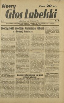 Nowy Głos Lubelski. R. 2, nr 93 (23 kwietnia 1941)