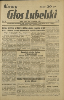 Nowy Głos Lubelski. R. 2, nr 94 (25 kwietnia 1941)