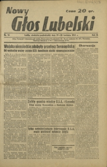 Nowy Głos Lubelski. R. 2, nr 96 (27-28 kwietnia 1941)