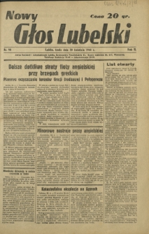Nowy Głos Lubelski. R. 2, nr 98 (30 kwietnia 1941)