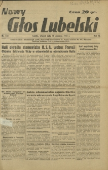 Nowy Głos Lubelski. R. 2, nr 132 (10 czerwca 1941)