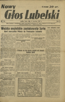 Nowy Głos Lubelski. R. 2, nr 133 (11 czerwca 1941)