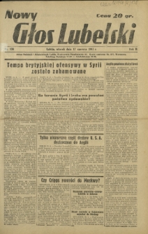 Nowy Głos Lubelski. R. 2, nr 138 (17 czerwca 1941)