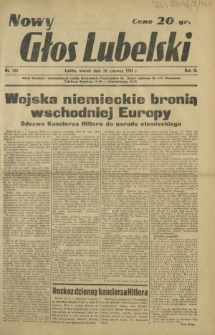 Nowy Głos Lubelski. R. 2, nr 144 (24 czerwca 1941)
