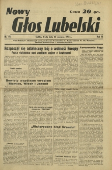 Nowy Głos Lubelski. R. 2, nr 145 (25 czerwca 1941)