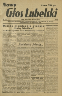 Nowy Głos Lubelski. R. 2, nr 156 (8 lipca 1941)