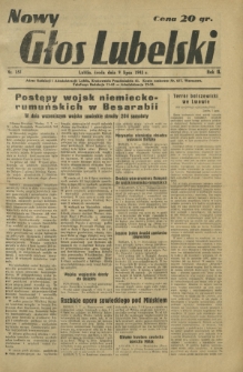 Nowy Głos Lubelski. R. 2, nr 157 (9 lipca 1941)