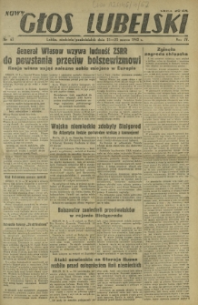 Nowy Głos Lubelski. R. 4, nr 67 (21-22 marca 1943)