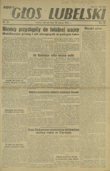 Nowy Głos Lubelski. R. 4, nr 74 (30 marca 1943)