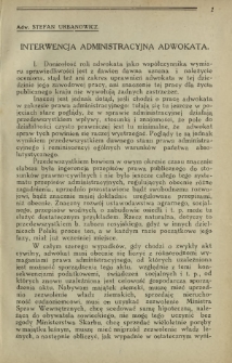 Palestra : organ Adwokatury Stołecznej : czasopismo poświęcone zagadnieniom prawnym i korporacyjno-zawodowym / red. Adam Chełmoński. R. 11, nr 1 styczeń (1934)