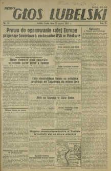 Nowy Głos Lubelski. R. 4, nr 75 (31 marca 1943)