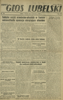 Nowy Głos Lubelski. R. 4, nr 80 (6 kwietnia 1943)