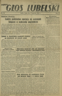 Nowy Głos Lubelski. R. 4, nr 81 (7 kwietnia 1943)