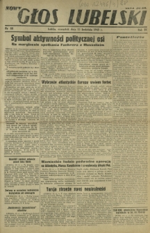 Nowy Głos Lubelski. R. 4, nr 88 (15 kwietnia 1943)