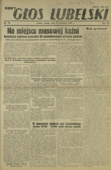 Nowy Głos Lubelski. R. 4, nr 90 (17 kwietnia 1943)