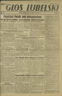 Nowy Głos Lubelski. R. 4, nr 92 (20 kwietnia 1943)