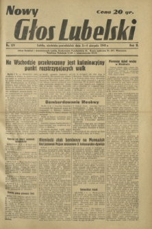 Nowy Głos Lubelski. R. 2, nr 179 (3-4 sierpnia 1941)