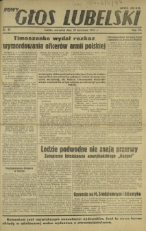 Nowy Głos Lubelski. R. 4, nr 97 (29 kwietnia 1943)