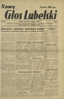 Nowy Głos Lubelski. R. 2, nr 207 (5 września 1941)