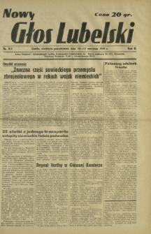 Nowy Głos Lubelski. R. 2, nr 215 (14-15 września 1941)