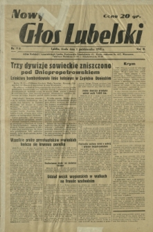 Nowy Głos Lubelski. R. 2, nr 229 (1 października 1941)