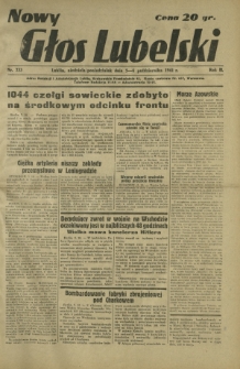 Nowy Głos Lubelski. R. 2, nr 233 (5-6 października 1941)