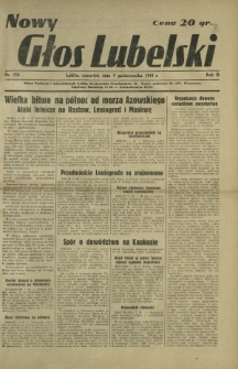 Nowy Głos Lubelski. R. 2, nr 236 (9 października 1941)