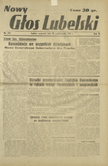 Nowy Głos Lubelski. R. 2, nr 254 (30 października 1941)