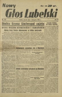 Nowy Głos Lubelski. R. 2, nr 258 (4 listopada 1941)