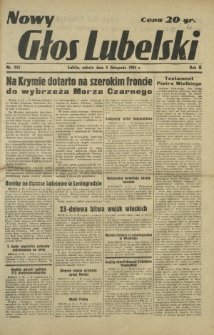 Nowy Głos Lubelski. R. 2, nr 262 (8 listopada 1941)