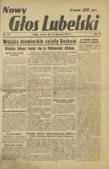 Nowy Głos Lubelski. R. 2, nr 276 (25 listopada 1941)