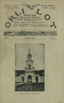 Orli Lot : miesięcznik krajoznawczy dla młodzieży. R. 2, nr 11 (listopad 1921)