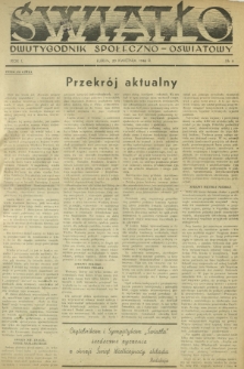 Światło : dwutygodnik społeczno-oświatowy. R. 1, nr 6 (20 kwietnia 1946)