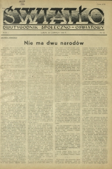 Światło : dwutygodnik społeczno-oświatowy. R. 1, nr 10 (20 czerwca 1946)