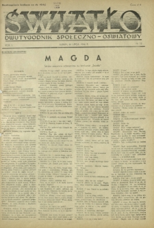 Światło : dwutygodnik społeczno-oświatowy. R. 1, nr 12 (20 lipca 1946)