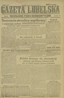 Gazeta Lubelska : niezależne pismo demokratyczne. R. 2, nr 92=401 (2 kwiecień 1946)