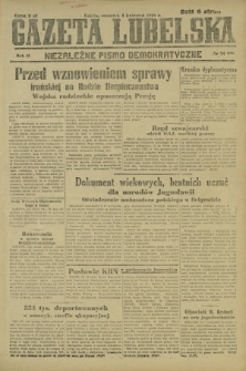 Gazeta Lubelska : niezależne pismo demokratyczne. R. 2, nr 94=403 (4 kwiecień 1946)