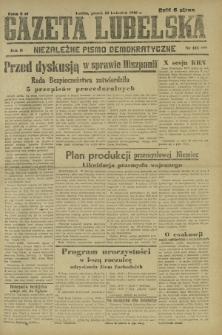 Gazeta Lubelska : niezależne pismo demokratyczne. R. 2, nr 102=411 (12 kwiecień 1946)