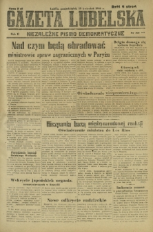 Gazeta Lubelska : niezależne pismo demokratyczne. R. 2, nr 105=414 (15 kwiecień 1946)
