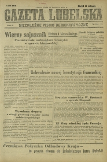 Gazeta Lubelska : niezależne pismo demokratyczne. R. 2, nr 112=421 (24 kwiecień 1946)
