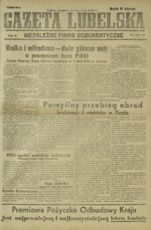 Gazeta Lubelska : niezależne pismo demokratyczne. R. 2, nr 116=425(28 kwiecień 1946)