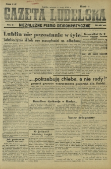 Gazeta Lubelska : niezależne pismo demokratyczne. R. 2, nr 139=448 (21 maj 1946)