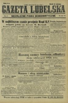 Gazeta Lubelska : niezależne pismo demokratyczne. R. 2, nr 144=453 (26 maj 1946)