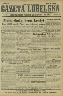 Gazeta Lubelska : niezależne pismo demokratyczne. R. 2, nr 147=456 (29 maj 1946)