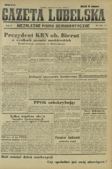 Gazeta Lubelska : niezależne pismo demokratyczne. R. 2, nr 149=458 (31 maj 1946)
