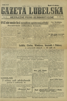 Gazeta Lubelska : niezależne pismo demokratyczne. R. 2, nr 150=459 (1 czerwiec1946)