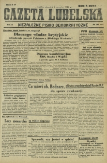 Gazeta Lubelska : niezależne pismo demokratyczne. R. 2, nr 155=464 (6 czerwiec 1946)