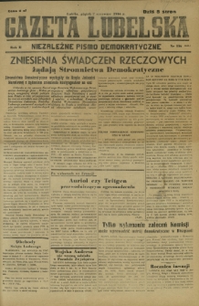 Gazeta Lubelska : niezależne pismo demokratyczne. R. 2, nr 156=465 (7 czerwiec 1946)