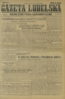 Gazeta Lubelska : niezależne pismo demokratyczne. R. 2, nr 160=469 (12 czerwiec 1946)