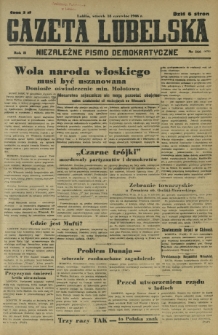 Gazeta Lubelska : niezależne pismo demokratyczne. R. 2, nr 166=475 (18 czerwiec 1946)